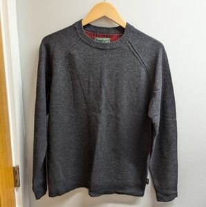 Woolrich Men's Onyx Heater 9052 Long Sleeve Merino Wool Sweater Size M